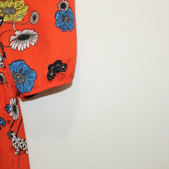 Dream of Me Red Floral Dress Size Medium - Picture 6 of 11